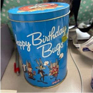 Warner Bros. Bugs Bunny Birthday Tin - Blue